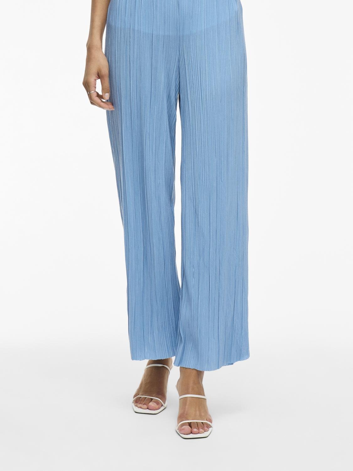 VIPLISA Trousers - Blissful Blue - VERO MODA & VILA Bergvik